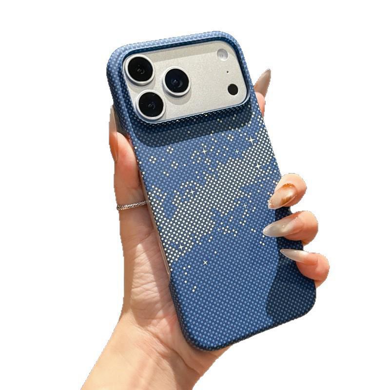 Кевларовый Ультратонкий Чехол для iPhone 17, Текстура Углеродного Волокна, Магнитная Зарядка, Защита от Падений