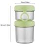 Removable Salad Cup Transparent Food Storage Container Portable Breakfast Cup  Office