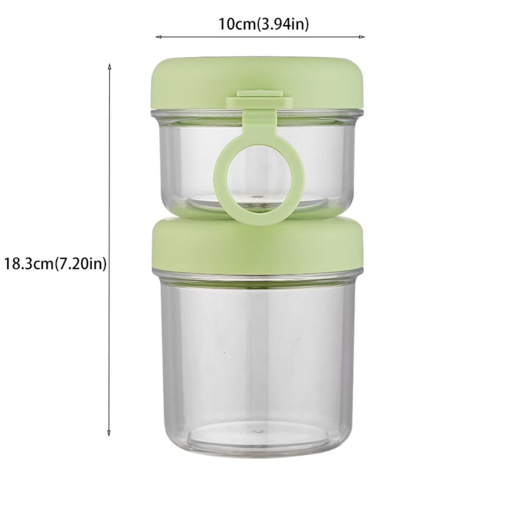 Removable Salad Cup Transparent Food Storage Container Portable Breakfast Cup Office