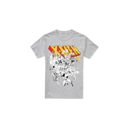 Marvel Mens X-Men Retro Team T-Shirt