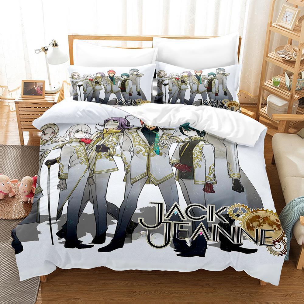 Комплект постельного белья Game Jack Jeanne Single Twin Full Queen King Size для взрослых и детей, комплект пододеяльников, комплект простыней в стиле аниме