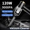 9000Pa складной автомобильный беспроводной пылесос портативный портативный мощный супервсасывающий мини-пылесос для дома и автомобиля двойной