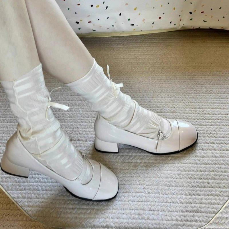Designer Spring Women's Mary Jane Shoes Fashion Round Toe Women's Comfortable Soft-soled Flats Women's Comfortable Ballet Shoes
