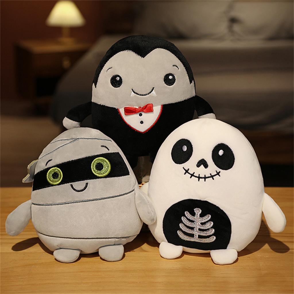 Halloween Party Plush Toys Cute Plush Stuffed Vampire Pumpkin Man Spooky Plush Toys Halloween Room Decor Gift