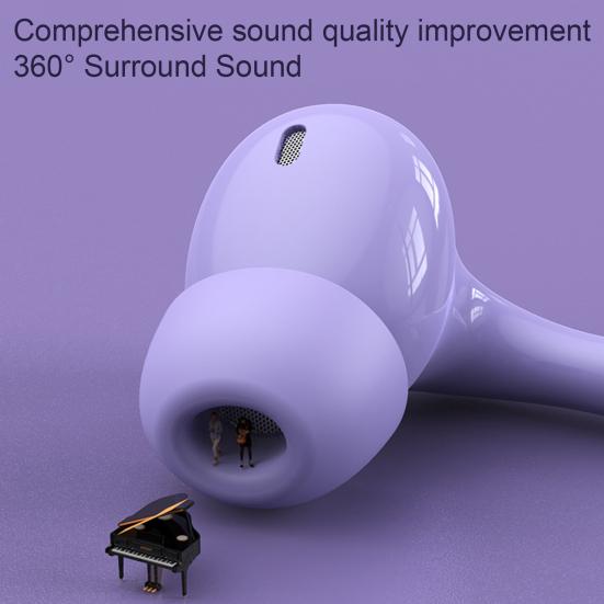 Wired Earphones with Mic Enhanced Sound Quality Noise Reduction 360-degree Surround Sound Long-lasting Comfortable Headphones
