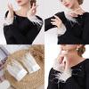 Fashionable Ostrich Feathered Arm Sleeves Detachable Arm Covers Wrist Cuffs For Elegant Outfit Styling Clothes Enhancer