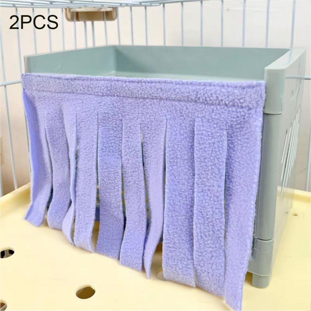 2 шт. Уютный домик-укрытие для хомяка, занавеска, дышащая дверная занавеска для домика морской свинки, крыса