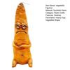 Cranky Carrot Figurine Cartoon Broccoli Celery Vegetable Resin Statue Sculpture Home Office Bookshelf Desktop Decoration