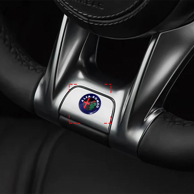 2/5/10 шт. 14 мм Наклейки на брелок автомобиля Эмблема Аксессуары для Alfa Romeo Giulia Stelvio Giulietta Spider GT 4C 8C Mito Brera Модификация