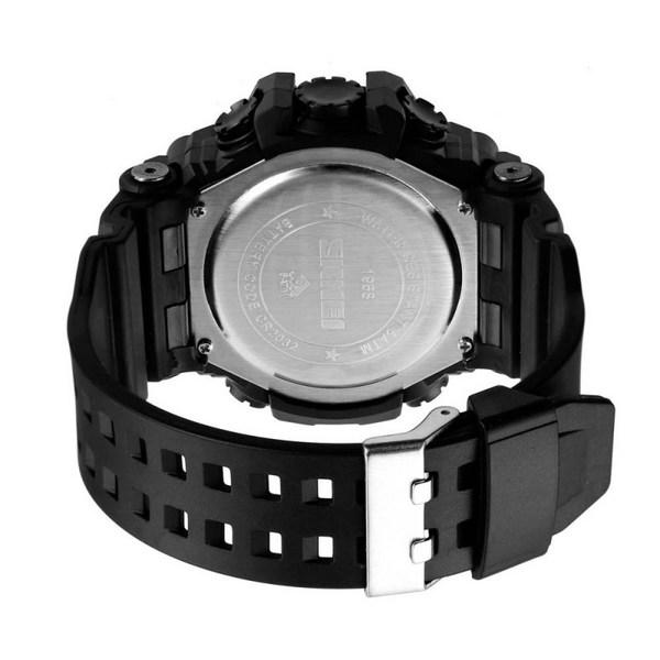 SKM Спортивные электронные наручные часы Dual Time Layered