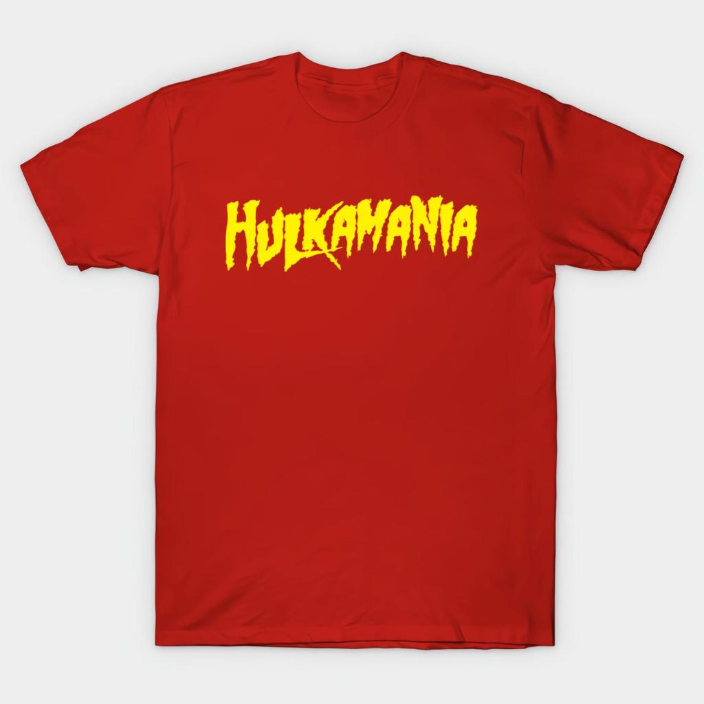 Hulkamania Red T shirt Size S-4X Casual