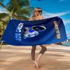 Space Adventure Robot Beach Towel Microfiber Beach Towel, Lightweight and Quick-Dry, for Summer Travel, Swimming Pool Fan Birthday Gift