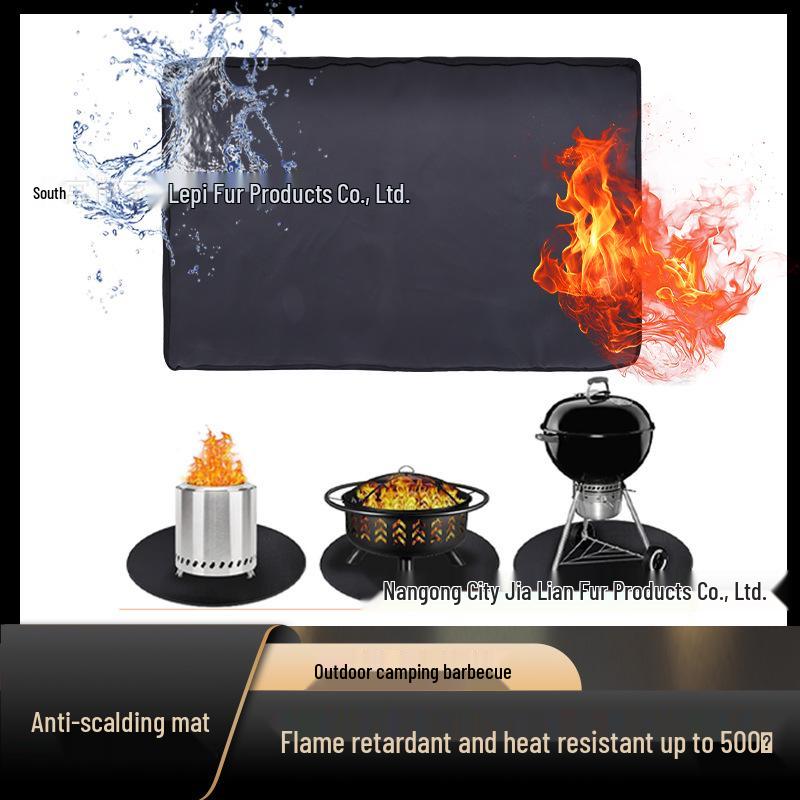 Outdoor Double-Sided Fireproof Mat: Barbecue, Picnic, Camping, Car-Mounted Storage Heat Insulation Pad