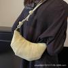 Outer Single 2025 New Trendy Women's Fashion Texture Versatile Dumpling Bag High-end One-shoulder Armpit Croissant Bag Small Bag