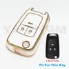 TPU Smart Key Case For Chevrolet Car Key Fob for Chevrolet Chevy Cruze Malibu Camaro Aveo Equinox Impala Sonic 2 3 4 5 Buttons