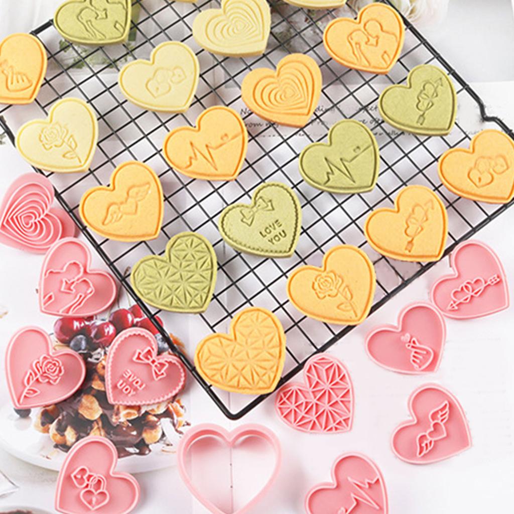 Формы для печенья пищевого класса Формы для печенья Серия ко Дню Святого Валентина Маленькие формы для печенья, подходящие для особых поздравлений