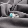 Blue Copper Turquoise Handmade Gemstone Ring, 925 Solid Sterling Silver Ring Dainty Silver Jewelry, For Engagement Gift