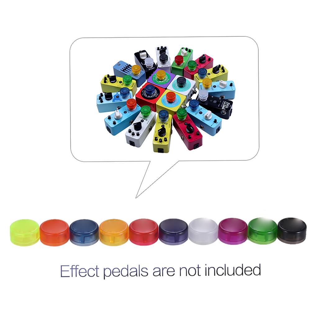 MOOER 10 шт., защита ножного переключателя, цветные пластиковые бамперы для гитарной педали эффектов(Случайная доставка цветов)