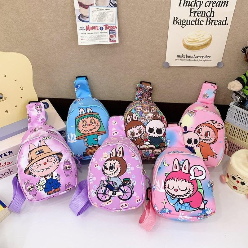 Сумки через плечо, на плечо, с принтом, нагрудные, детские, мультяшные, для улицы, подарки