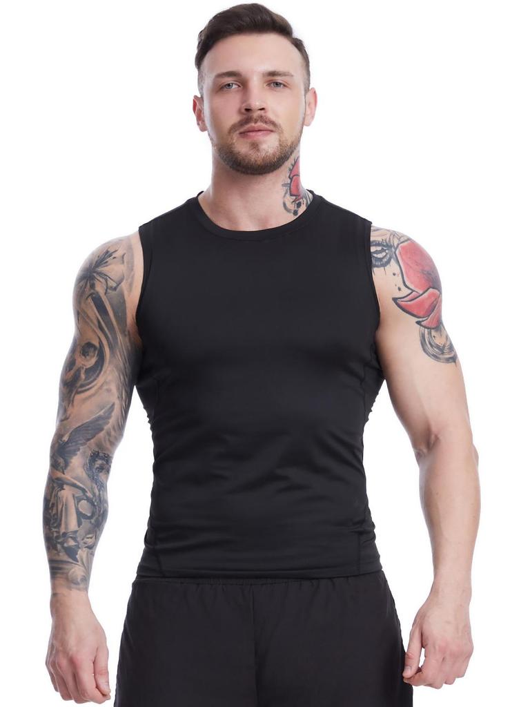 Men's Quick-Dry Silk Grid Sports Vest: Spring/Summer Base Layer for Training, Running, and Basketball