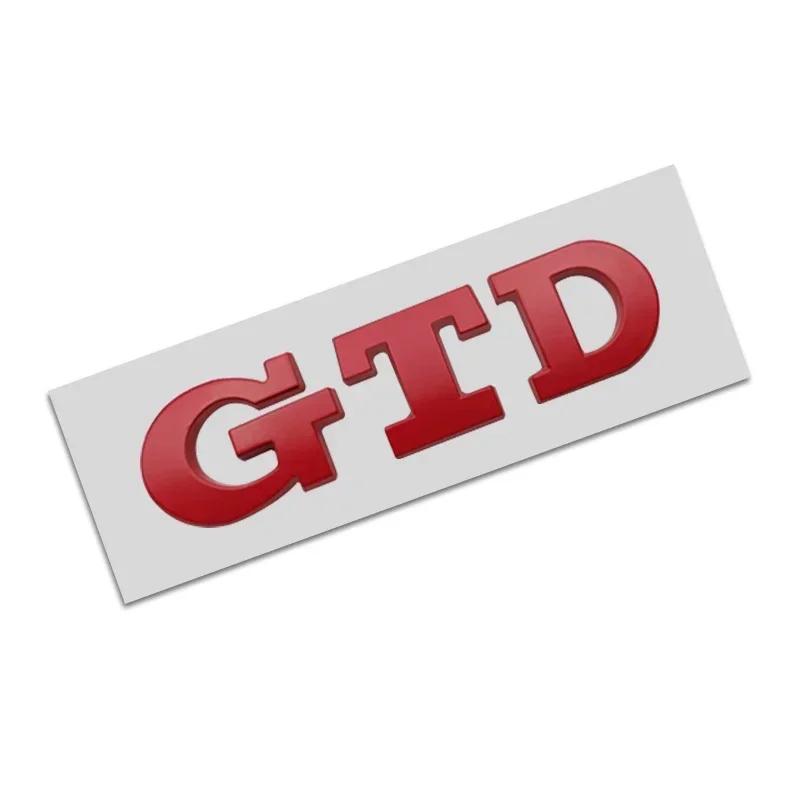 GTD Emblem 3D Metal Car Sticker Tailgate Badge Sticker Decal For Volkswagen VW Polo Golf 5 6 7 Passat Scirocco GTD Accessories HS5