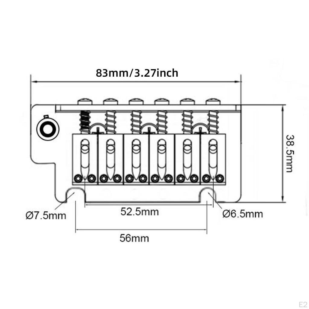 Гитарная система тремоло бридж комплект сиденье элегантный профессиональный легкий практичный 10,5 мм