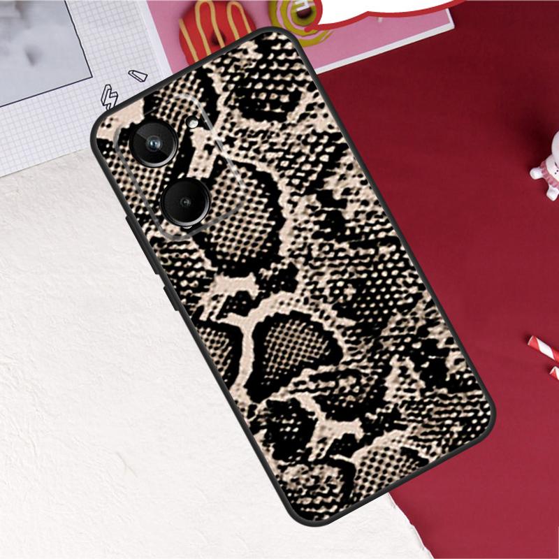 Принт «Змеиная кожа» для Realme 15 Pro GT7 GT6 10 11 12 13 14 Pro Plus C55 C71 C75 C67 C63 C61 C53 C35 C65 Чехол