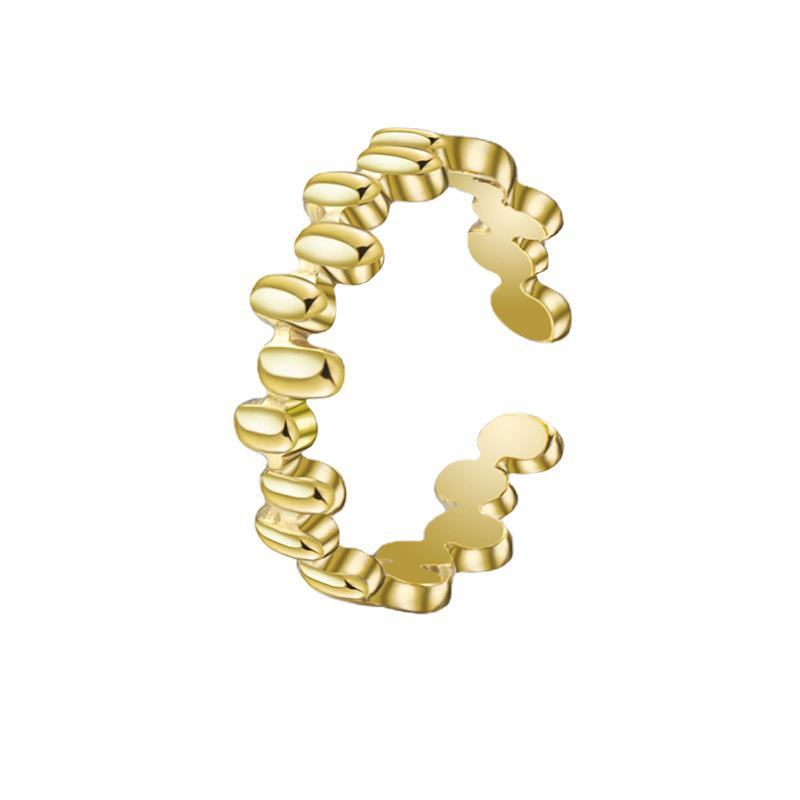 Изысканное ретро-кольцо из титановой стали с нерегулярной геометрией