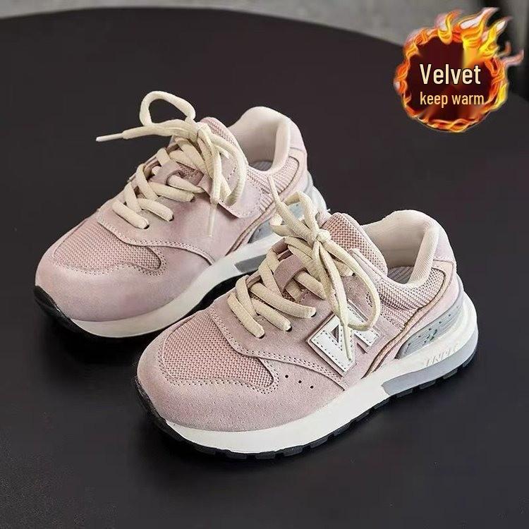 Детские спортивные ботинки с плюшем для мальчиков 2025