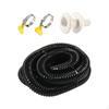 Black Bilge Pump Hose 1-1/8-inch Dia Plumbing Kit Professional Replacement Durable Easy