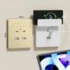 Универсальная настенная розетка USB-порта Type C мощностью 20 Вт с быстрой интеллектуальной зарядкой, электрическая панель с розетками 220 В и скрытым держателем для мобильного телефона