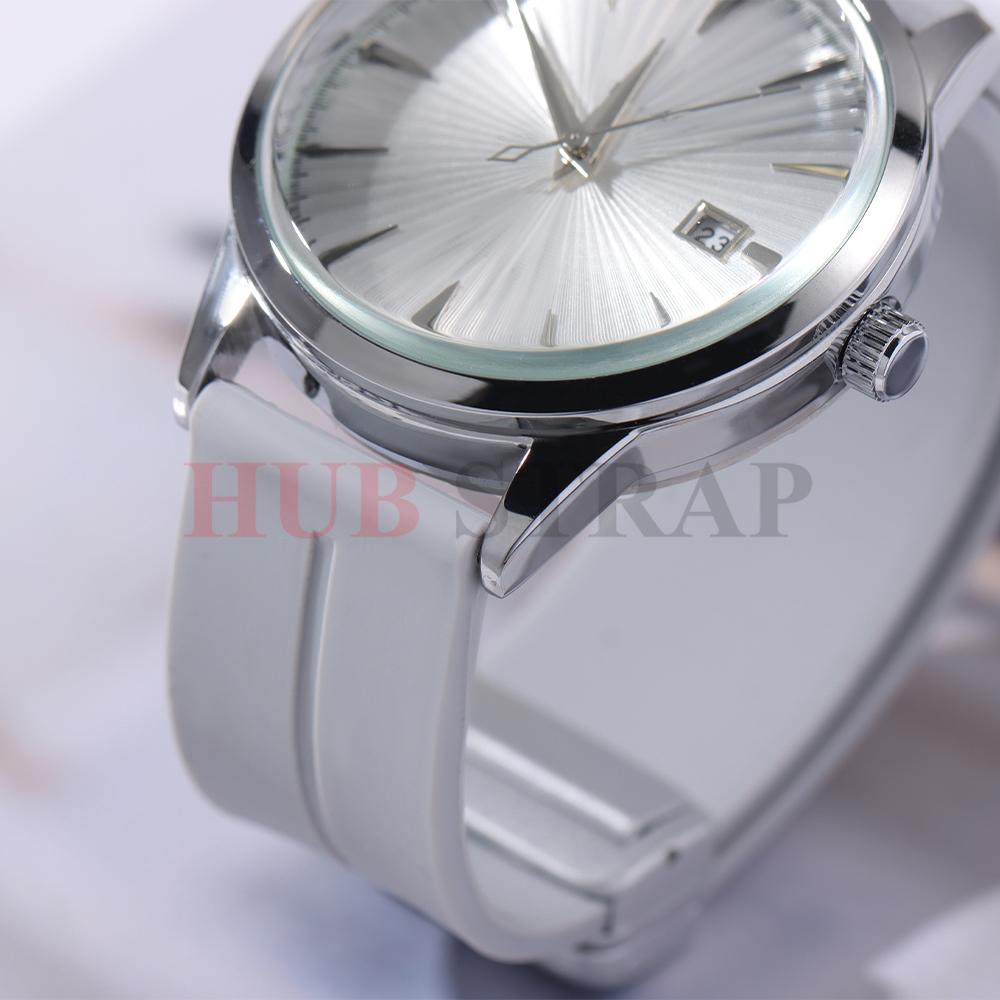 18 мм 20 мм 22 мм Складная пряжка Силиконовый ремешок для ремешка Rolex Универсальный мягкий резиновый ремешок Быстросъемный сменный браслет