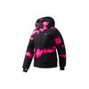 Loose Fit Hooded Down Jacket Women Outerwear Deep-Black Rose-Red A11W041915F-PT