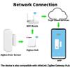 Tuya Zigbee Smart Door Window Sensor Wireless Open Close Detector Smart Home Security Alarm Works with Alexa Google Assistant