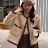 Женская одежда Куртка из искусственного меха Свободная верхняя одежда Женская утепленная теплая короткая куртка Повседневная ветровка Осень-зима Тедди меховой блейзер
