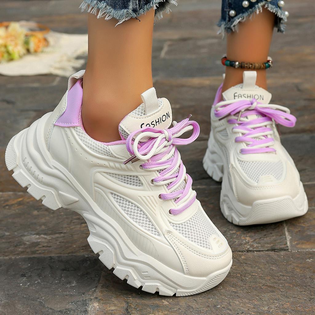 Женские кроссовки весна осень новые дизайнерские туфли на толстой подошве для женщин модные уличные кроссовки на платформе женские Zapatos De Mujer