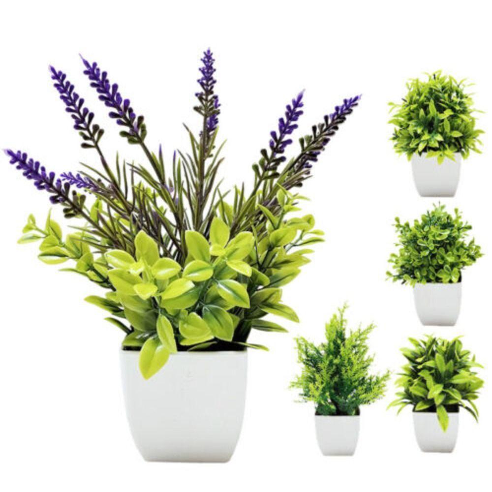 Искусственные горшечные цветы Бонсай Горшечные украшения Мини Имитация Дерева Горшечные растения Домашний Садовый Декор