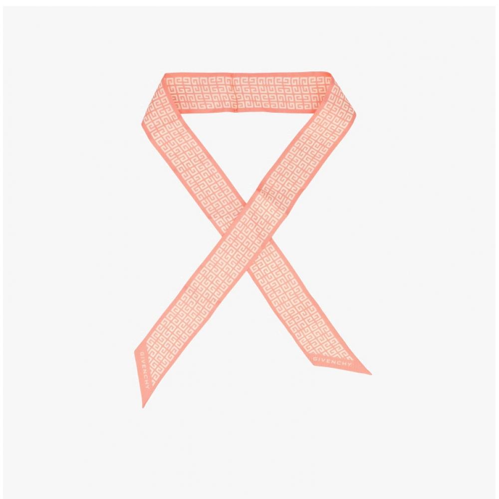 Givenchy 4g Monogram Print Skinny Twill Silk Scarf Bg00axg002 601 Gw5120 Ss907 2