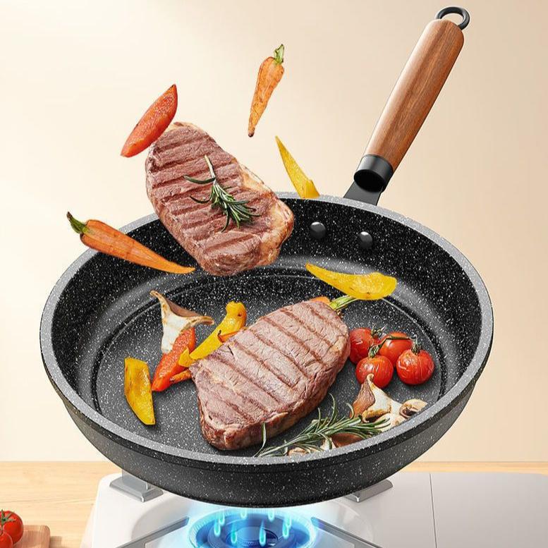Maifanshi Frying Pan Non Stick Pan Multifunctional Flat Bottomed Pan Household Pancake Steak Pot Gas Stove Induction Cooker Universal