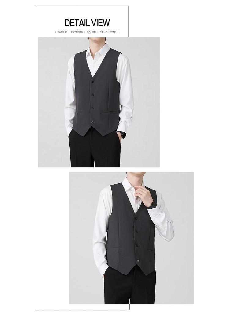 Men's Business Suit Vest for Weddings and Work