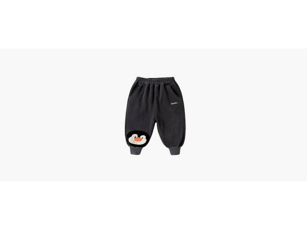 Dudu Home Детские спортивные штаны из кораллового флиса с мультяшным принтом - Модная весенняя одежда для мальчиков и девочек