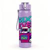 1PC Six Seven Game Retro Text Pattern 750ml Color Plastic Sports Water Bottle Leakproof Flip Straw Lid Suitable for Sports Office Home Use