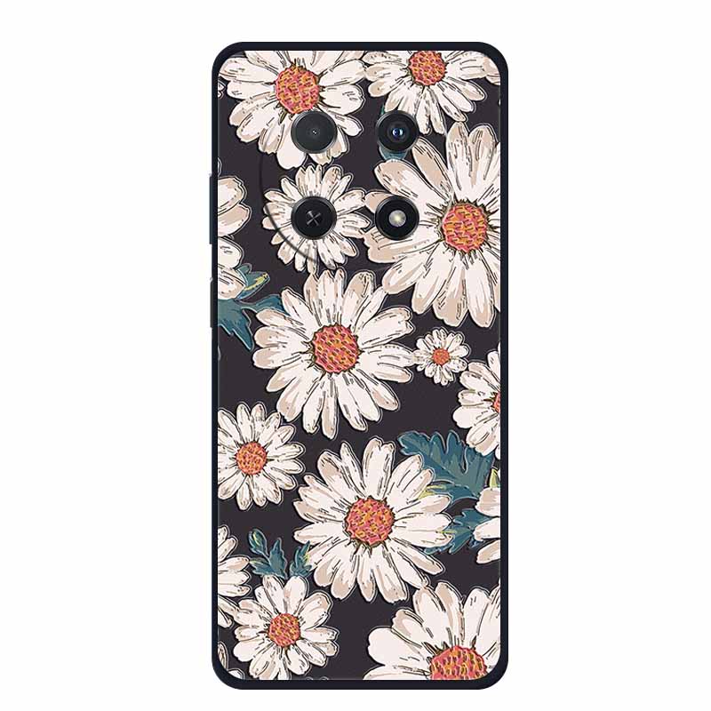3D Тисненый Чехол Для Huawei Nova 14i Чехол Для Телефона Coque Цветы Силиконовый Мягкий Задний Чехол Для Huawei Nova 13i Y91 12i Чехол Funda Para