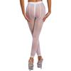 Женские прозрачные эластичные прозрачные колготки с застежкой-молнией и эластичным поясом, леггинсы