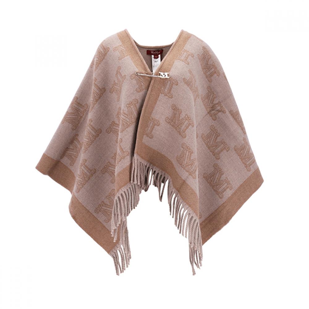 Max Mara 2426736011600 006 Frine Frine Jacquard M MonograM Fringe Poncho woMen S Cape