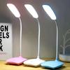 Светодиодная настольная лампа | Защита глаз, USB-зарядка, Сенсорное диммирование | 1 шт., Розовая, Белая, Голубая, Рождественский подарок