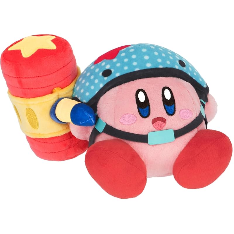 Sanei Boeki Kirby Discovery Пико Пико Молоток Кирби (S) Плюшевая игрушка Ш18×Г14×В11см