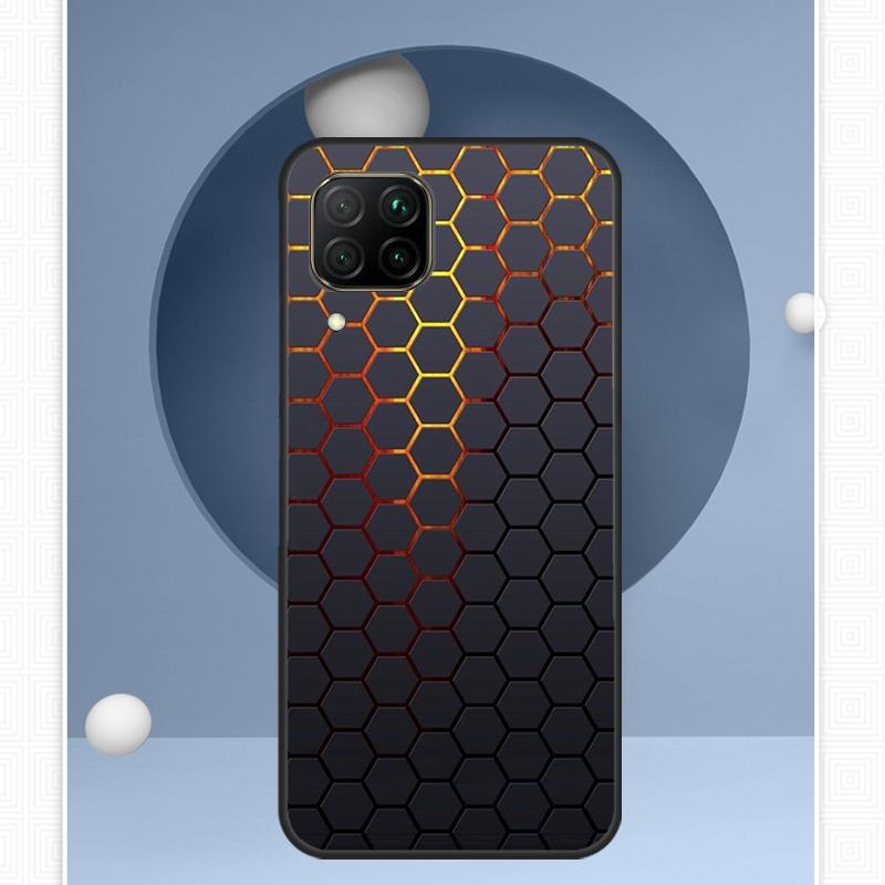 3D Шестиугольные Огни Для Huawei Nova Y72 Y90 Y61 Y91 Y60 Y70 12s 12i 11i 8i 9 10 SE P20 P40 Lite P60 P30 Pro Чехол