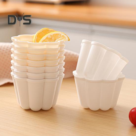 4Pcs Miniature Flower Shaped Pudding Tart Molds Non-Stick Pan Set for Bread Cake Pie Baking Mold Kit for Home Kitchen Outdoor Travel Restaurant