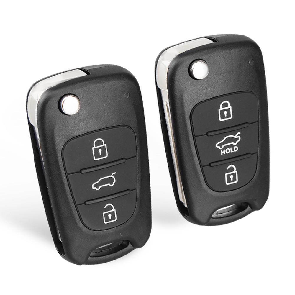 Kia K2 K5 For Hyundai Cerato Picanto 3 Buttons Flip Folding Key Case Car Key Shell Remote Key Shell
